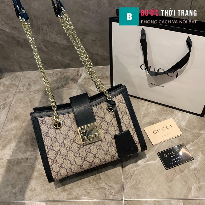 Túi Xách Gucci Padlock Small Gg Shoulder Bag Màu Viền Đen – 498156 – Túi  Xách Nữ, Túi Xách Đẹp, Túi Xách Giày Dép Nữ – Bước Thời Trang