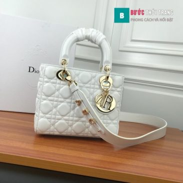 Túi Xách Dior Lady siêu cấp 20cm trắng