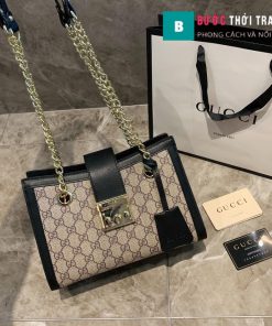 Túi xách Gucci Padlock viền đen size 26cm