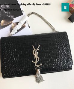 Túi YSL Medium kate tassel chain bag in fog leather hàng siêu cấp 24cm - 354119 (107)