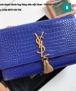 Túi YSL Medium kate tassel chain bag in fog leather hàng siêu cấp 24cm - 354119 (27)