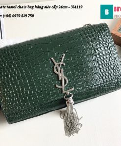 Túi YSL Medium kate tassel chain bag in fog leather hàng siêu cấp 24cm - 354119 (53)