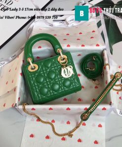 Túi Dior Lady 3 ô 17cm siêu cấp (163)