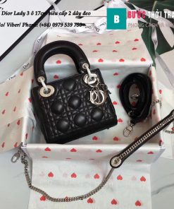 Túi Dior Lady 3 ô 17cm siêu cấp (1)