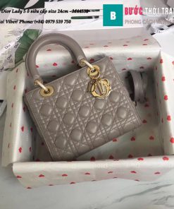 Túi Dior Lady 5 ô siêu cấp size 24cm - M44532 (91)