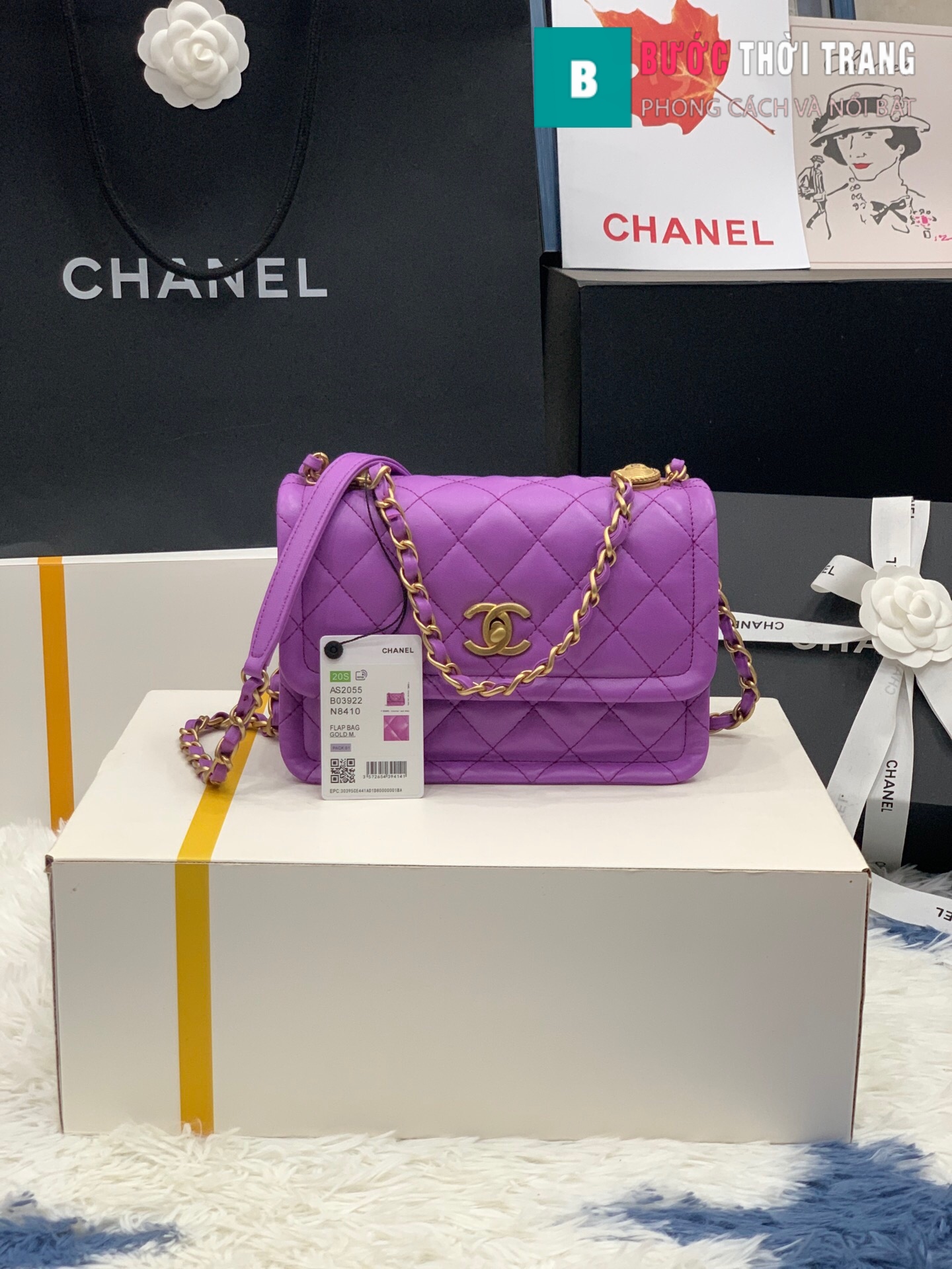 Túi xách Chanel Crossbody Bag siêu cấp màu tím size 22 cm – AS2055 – Túi  Xách Nữ, Túi Xách Đẹp, Túi Xách Giày Dép Nữ – Bước Thời Trang