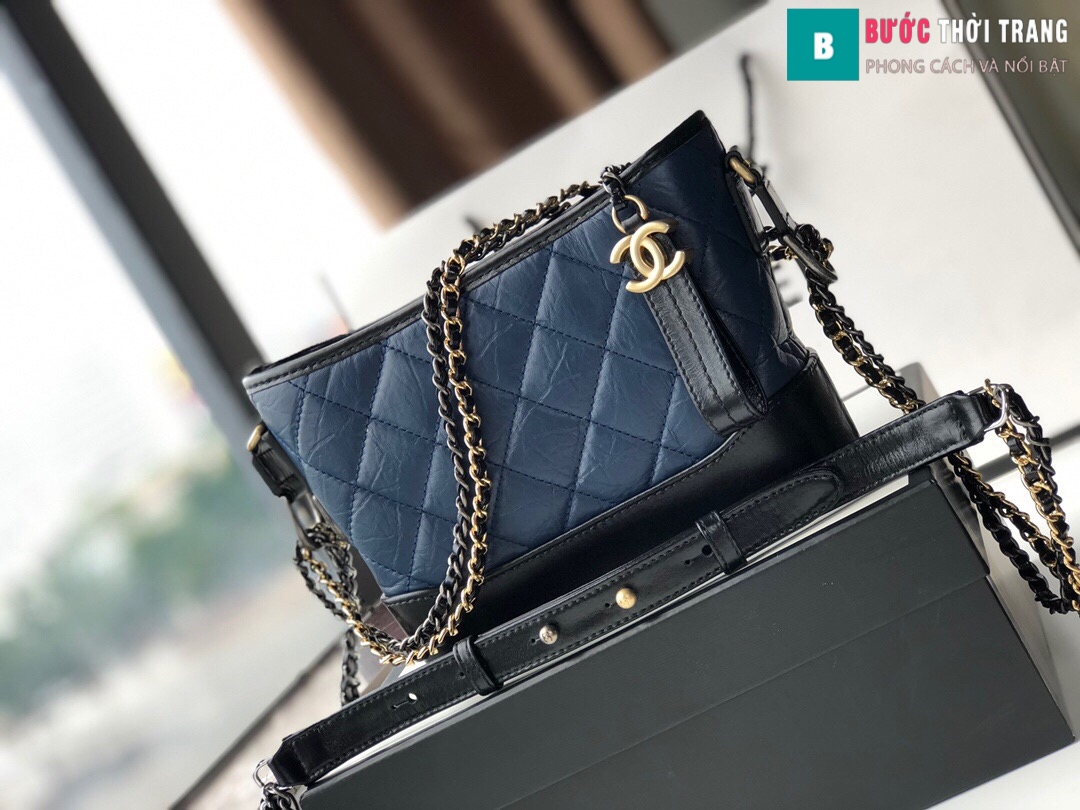 Túi xách Chanel Gabrielle hobo bag siêu cấp màu xanh đen size 20cm – 91810  – Túi Xách Nữ, Túi Xách Đẹp, Túi Xách Giày Dép Nữ – Bước Thời Trang