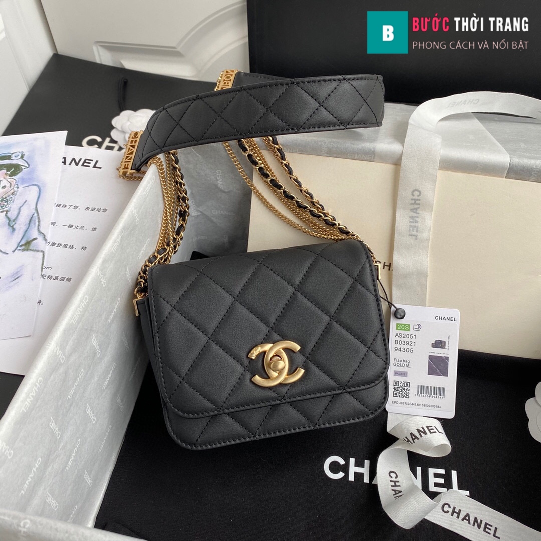 Túi Xách Chanel Mini Flap Bag Metallic Lambskin  Centimetvn