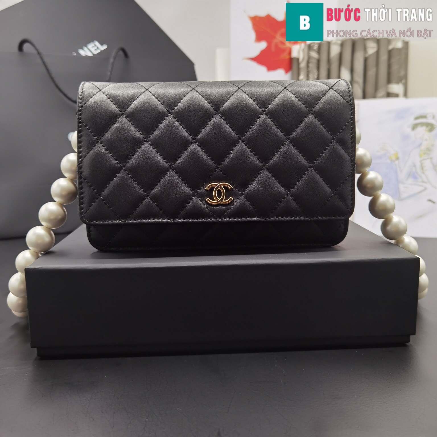 Túi Xách Chanel Classic Wallet On Chain siêu cấp (10)