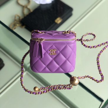 Túi xách Chanel Small vanity bag with strap (10)