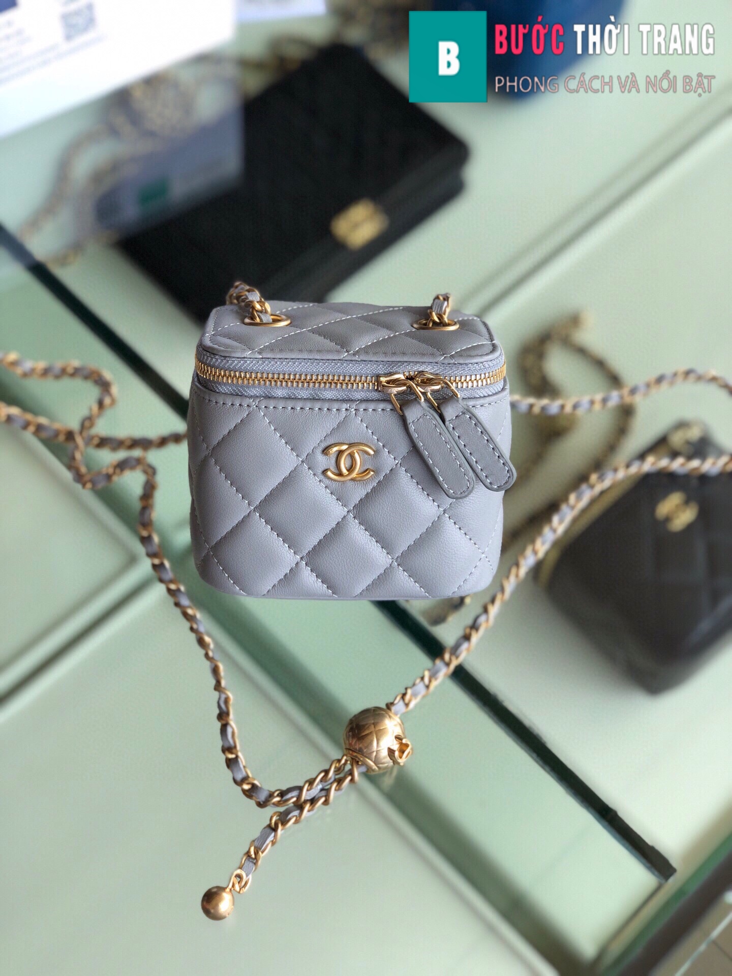 Túi xách Chanel Small vanity bag with strap (28)