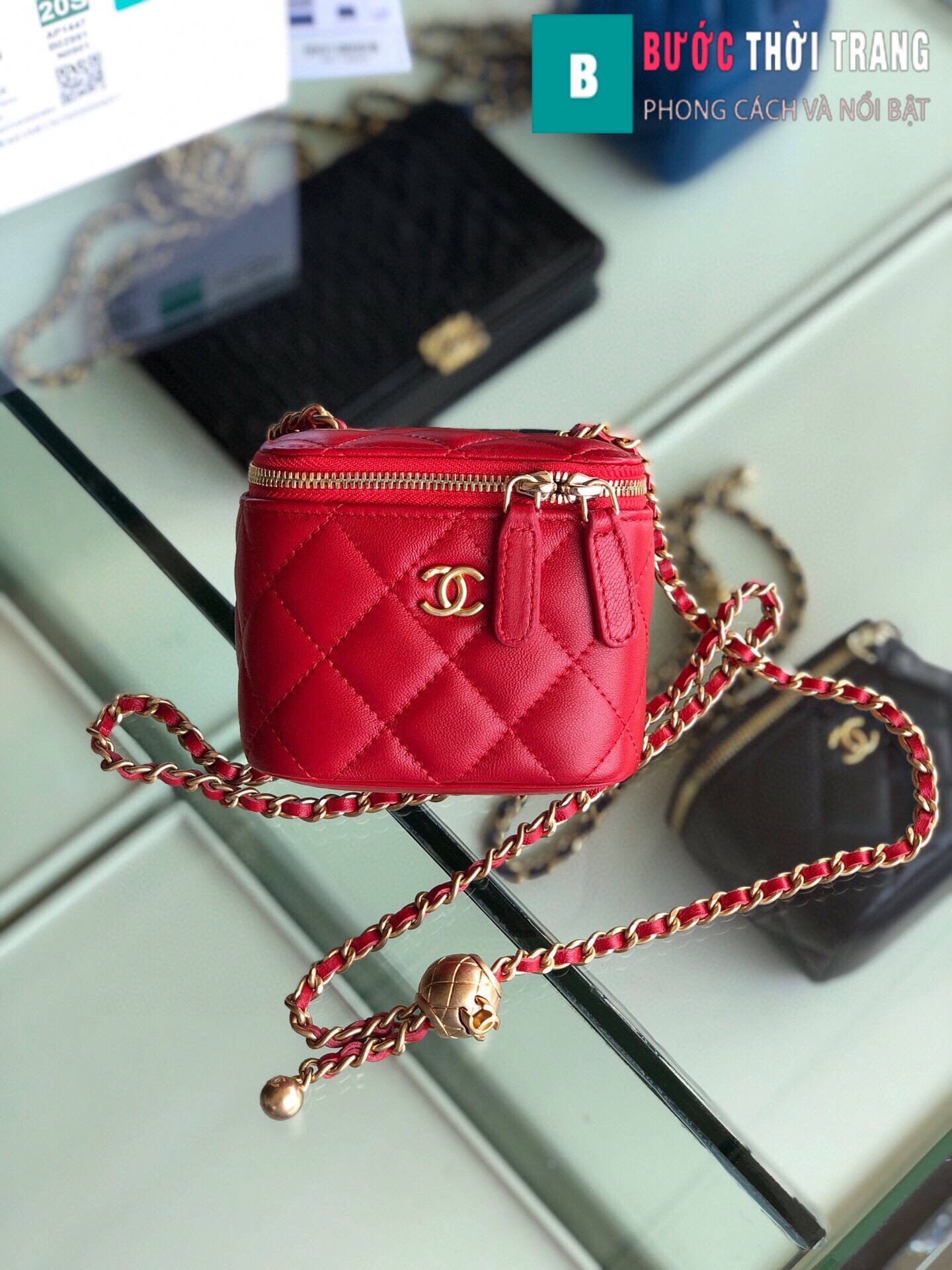 Túi xách Chanel Small vanity bag with strap (36)