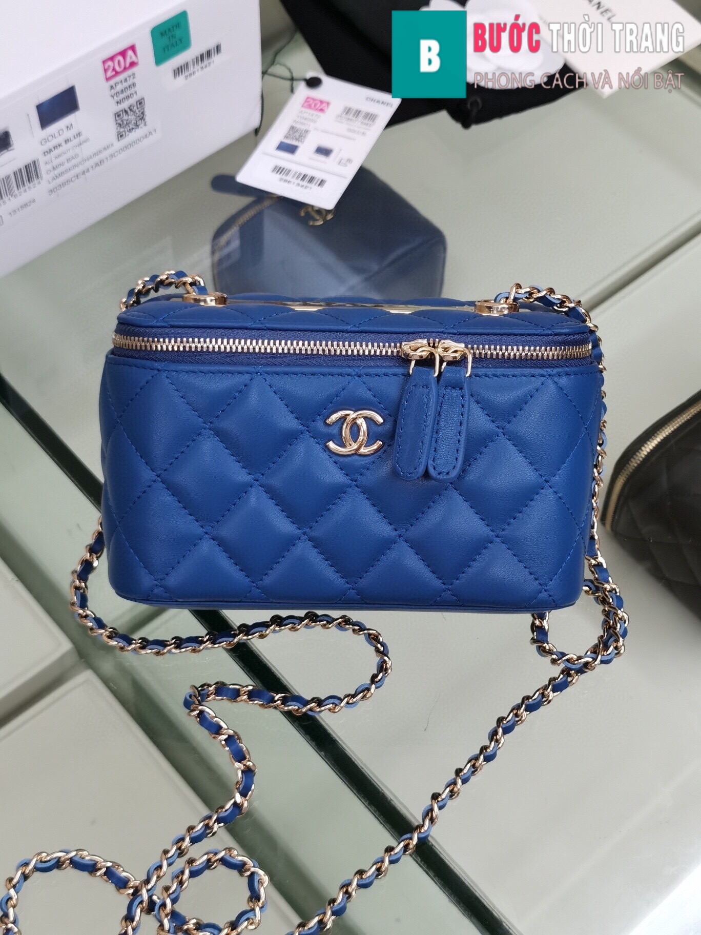 Túi xách Chanel Vanity bag with strap siêu cấp (9)