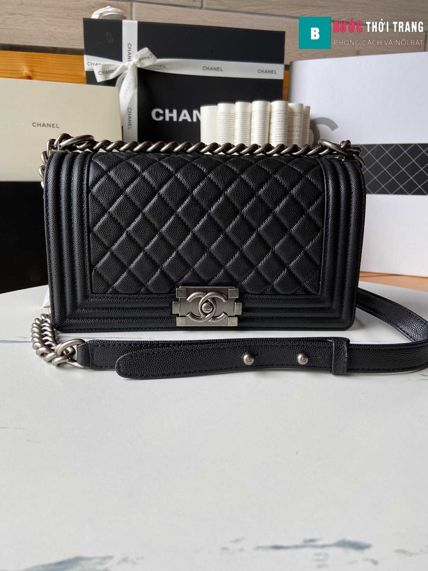 Túi xách Chanel boy siêu cấp màu đen size 25 cm – A67086 – Túi Xách Nữ, Túi  Xách Đẹp, Túi Xách Giày Dép Nữ – Bước Thời Trang