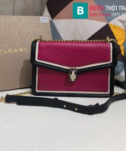 Túi xách Bvlgari Seventi Diamond Blast siêu cấp da bê màu tím size 24 cm - B286628