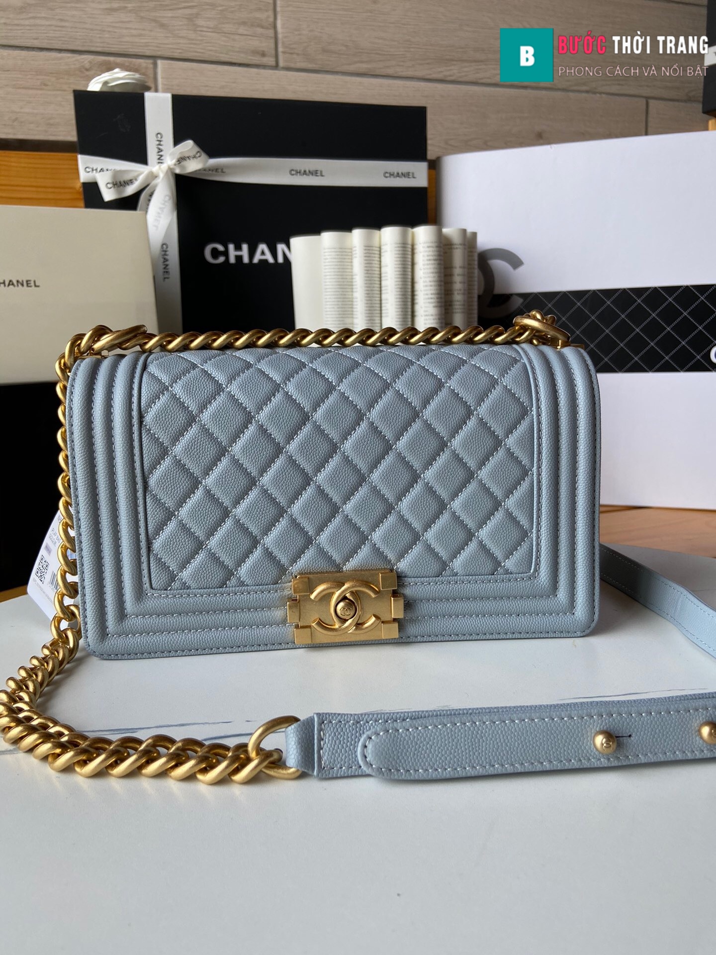 Túi xách Chanel boy siêu cấp – A67086 (19)