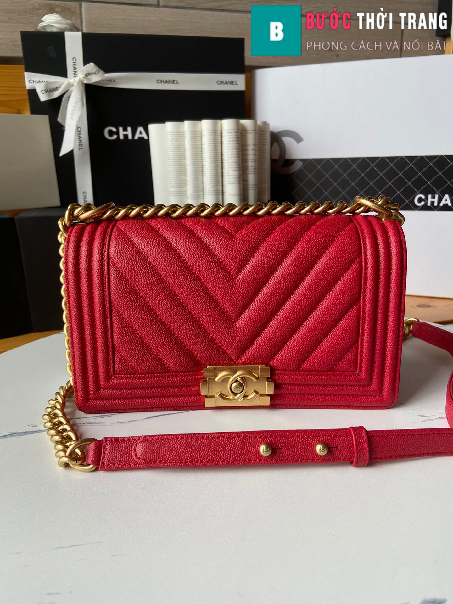 Túi xách Chanel boy siêu cấp – A67086 (45)