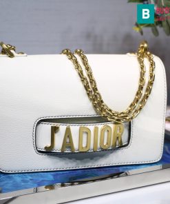 Túi xách Dior J'adior siêu cấp da xước màu trắng size 25cm