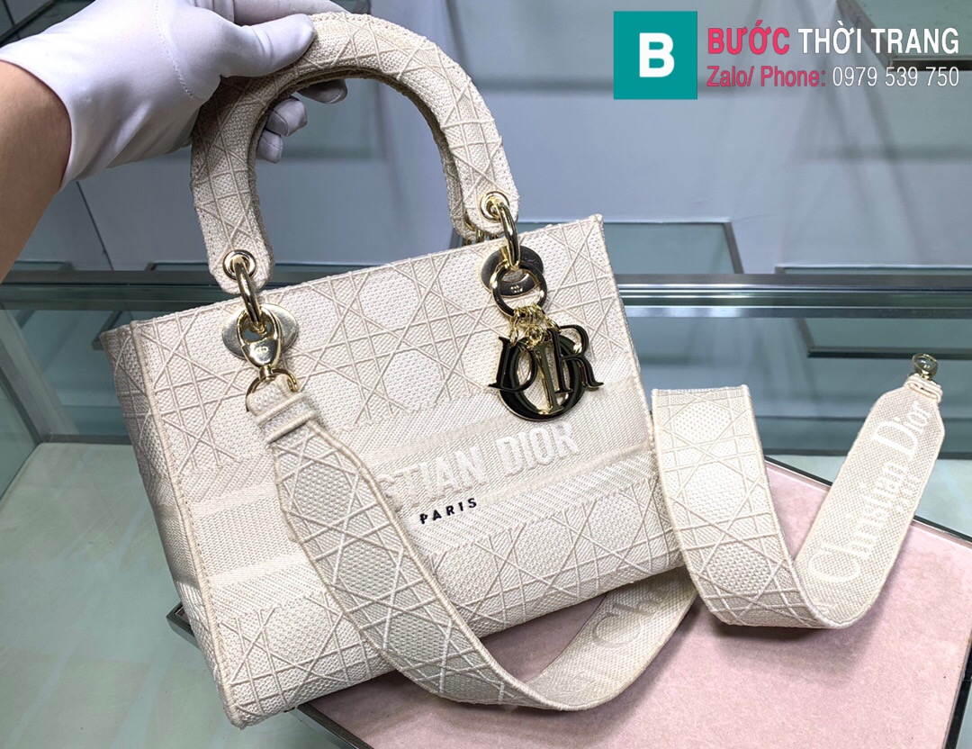 Túi xách Dior lady vải siêu cấp (1)