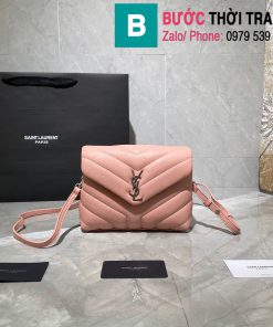 Túi xách YSL Saint Laurent LouLou bag siêu cấp màu hồng size 20cm - 467072