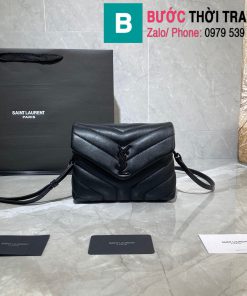 Túi xách YSL Saint Laurent LouLou bag siêu cấp màu đen size 20cm - 467072