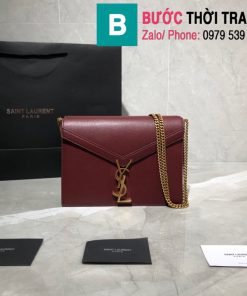 Túi xách YSLSaint Laurent Casandra bag siêu cấp màu đỏ đô size 22cm - 532750