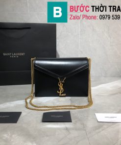 Túi xách YSLSaint Laurent Casandra bag siêu cấp màu đen size 22cm - 532750