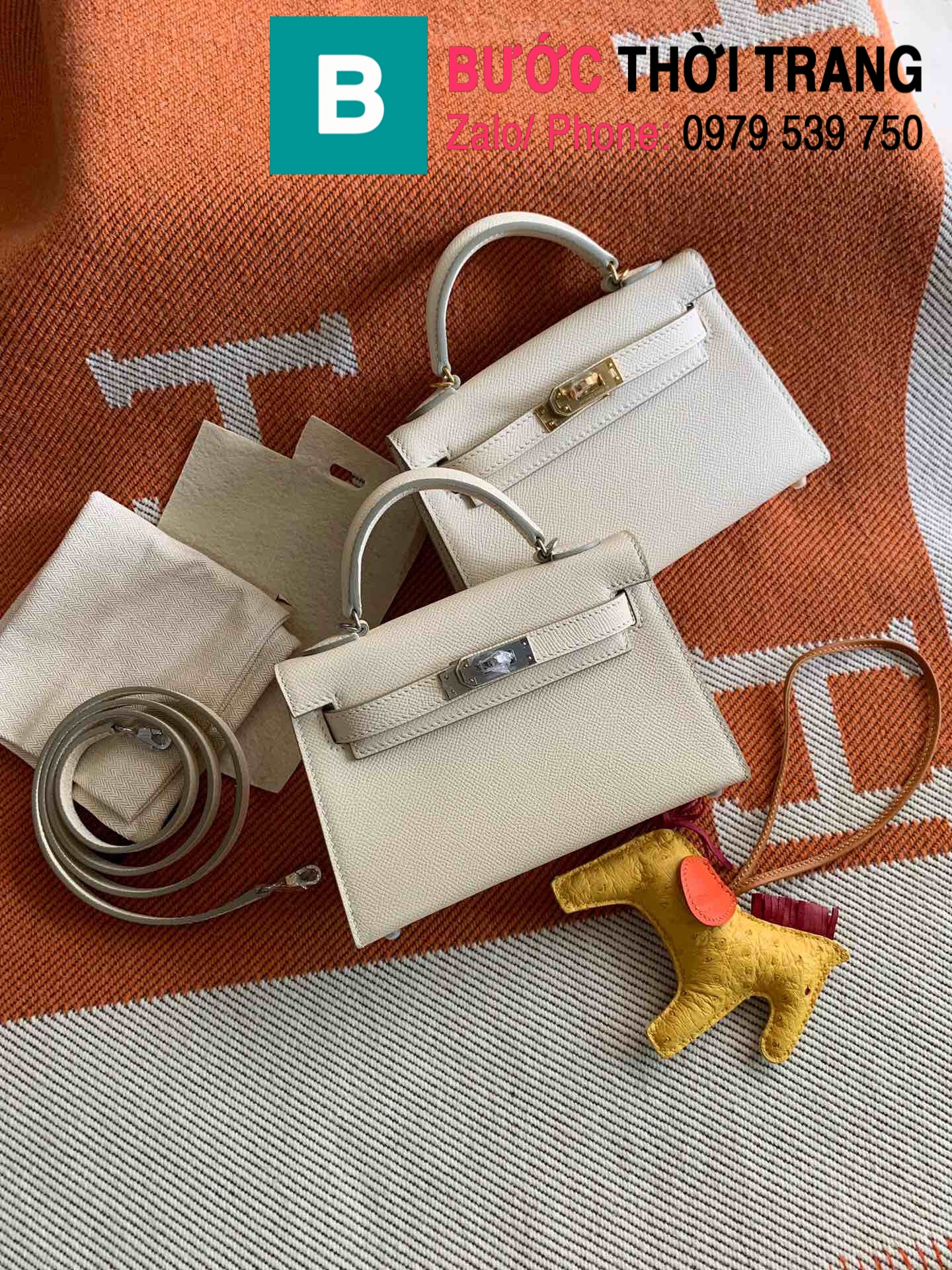 Túi xách siêu cấp Hermes Kelly K25 giống thật 99%. Nguyên Hộp.