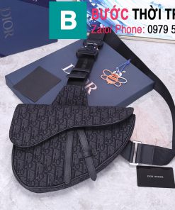 Túi xách Dior Saddle Bag siêu cấp chất liệu vải casvan màu 8 size 28.6cm