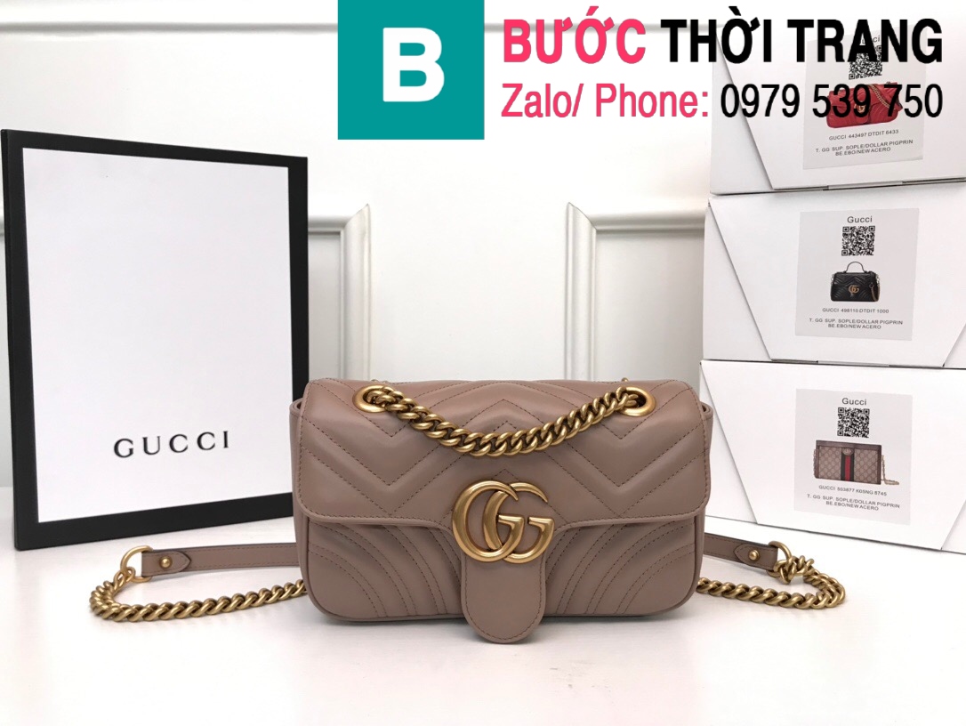 Túi xách Gucci Marmont matelaseé mini bag (100)