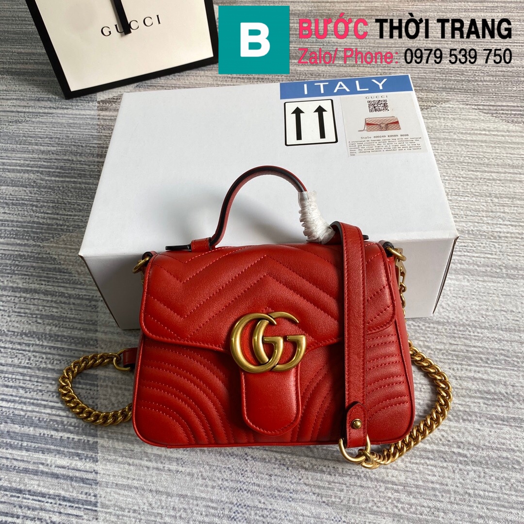 Túi xách Gucci Marmont mini top handle (19)