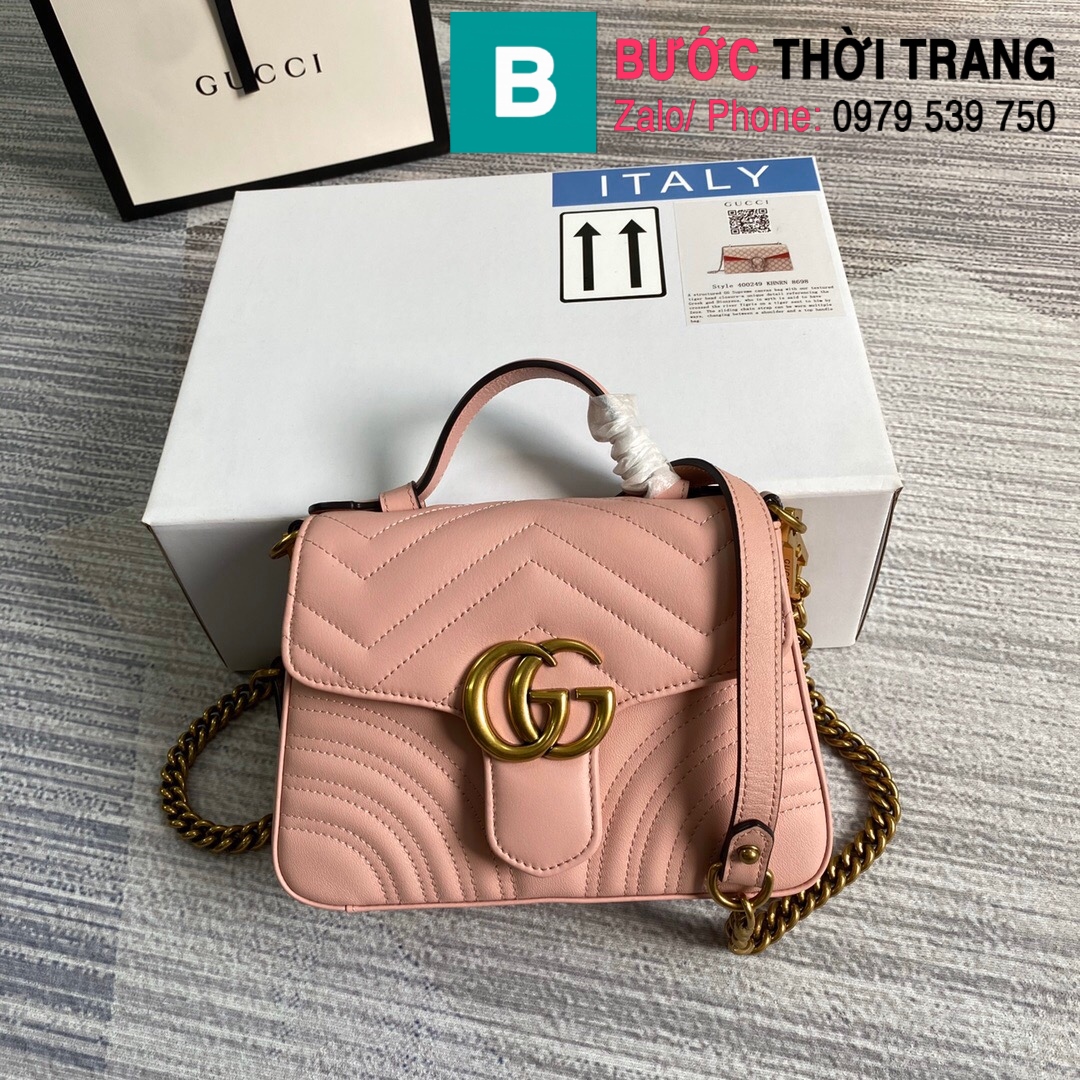 Túi xách Gucci Marmont mini top handle (55)