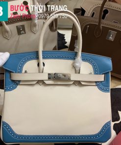  Túi xách Hermes Birkin siêu cấp da Togo màu trắng 2 size 30cm