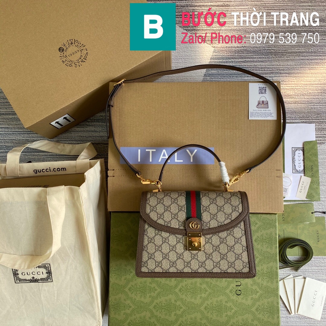 Túi xách Gucci Ophidia small top handle bag siêu cấp casvan màu ...