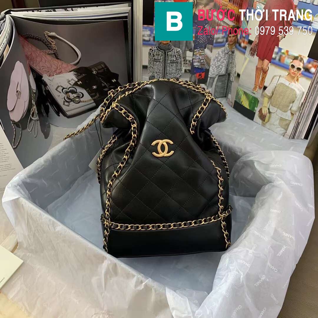Chanel Small Chain Bucket Bag  Black Bucket Bags Handbags  CHA843835   The RealReal
