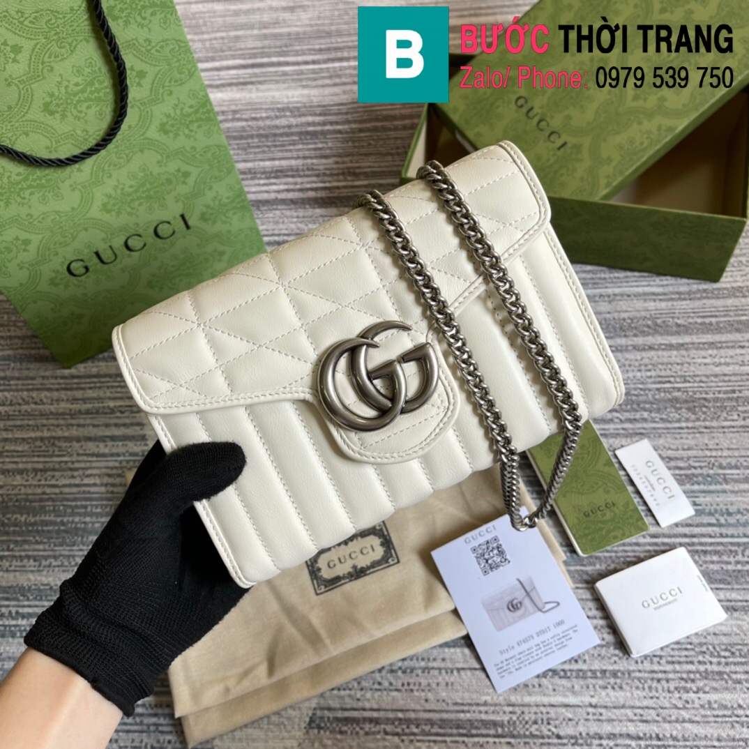 Túi xách Gucci Marmont Matelassé mini mẫu mới siêu cấp màu trắng size 20cm  – 474575 – Túi Xách Nữ, Túi Xách Đẹp, Túi Xách Giày Dép Nữ – Bước Thời Trang