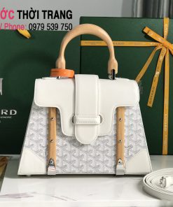 Túi xách Goyard Saigon PM siêu cấp màu trắng size 28cm