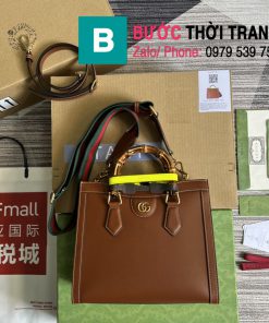 Túi quai xách Gucci Diana small tote bag màu nâu size 27cm - 702721