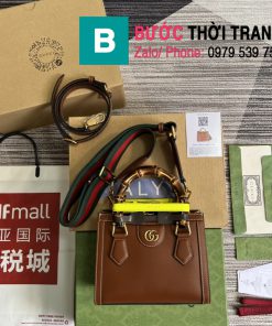 Túi quai xách Gucci Diana small tote bag màu nâu size 20cm - 702732
