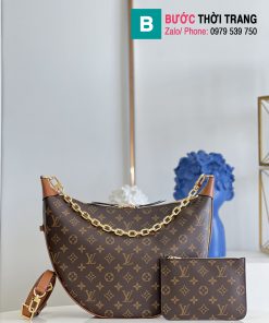Túi xách LV Loop Hobo Monogram siêu cấp màu nâu size 30x38cm - M46311