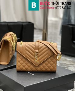 Túi xách YSL khoác vai siêu cấp màu nude đậm size 24cm - 487206