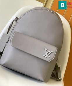 Ba lô Louis Vuitton Aerogram siêu cấp da bê màu xám size 43cm