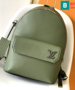 Ba lô Louis Vuitton Aerogram siêu cấp da bê màu xanh size 43cm