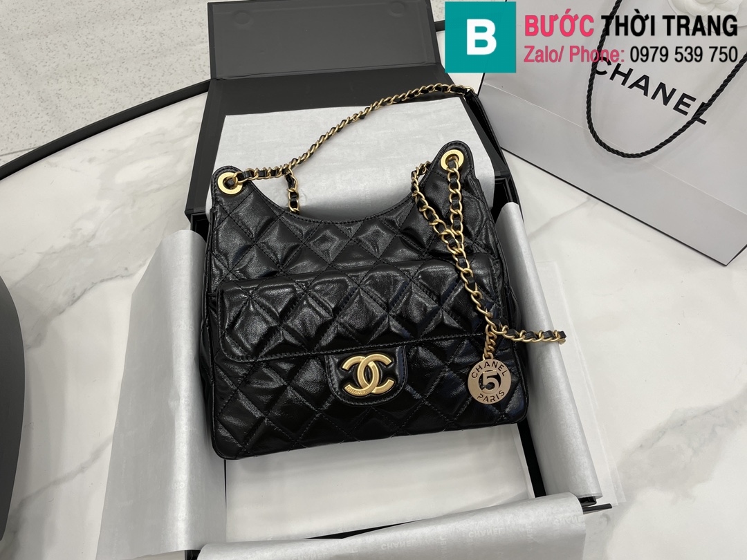 Túi xách Chanel Hobo siêu cấp da bê màu đen size  – Túi Xách Nữ, Túi  Xách Đẹp, Túi Xách Giày Dép Nữ – Bước Thời Trang