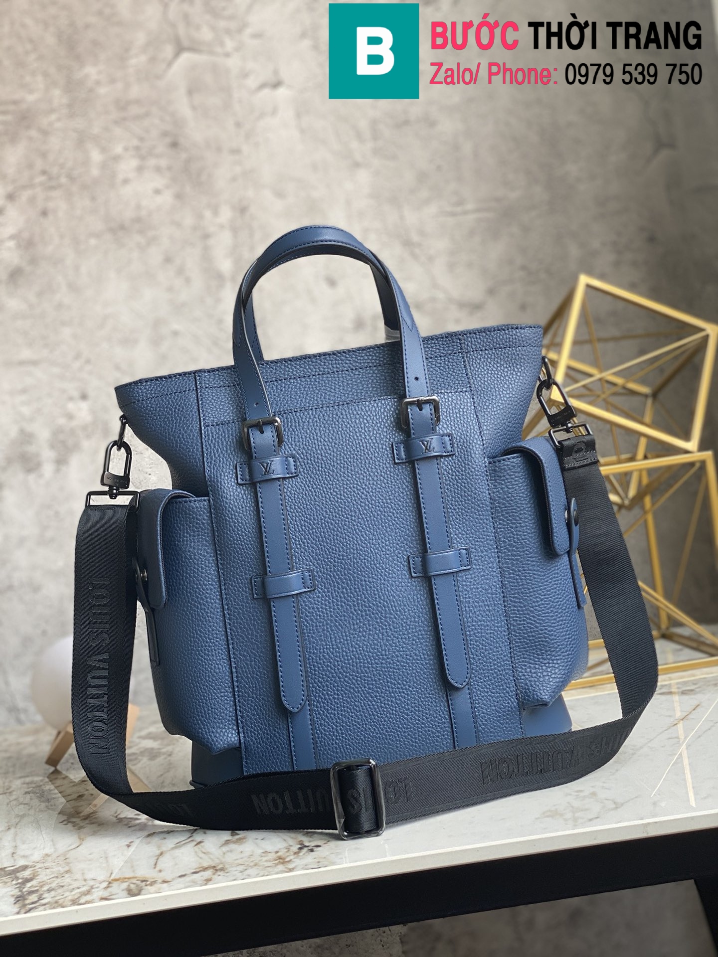 Túi xách Louis Vuitton Christopher tote siêu cấp da Taurillon màu