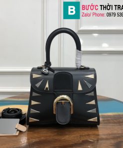 Túi xách Delvaux cao cấp da bê size 20cm màu đen