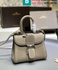 Túi xách Delvaux - Brillant cao cấp da bê size 20cm màu ghi