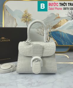 Túi xách Delvaux - Brillant cao cấp da ca sấu size 20cm màu trắng
