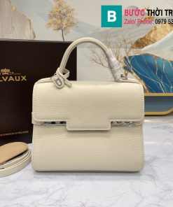 Túi xách Delvaux tempete cao cấp da bê size 21.5m màu trắng