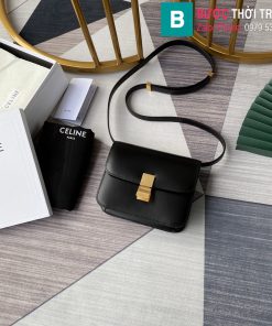 Túi Xách Celine Medium Classic In Red siêu cấp da bê màu đen size 24cm